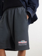 Willy Chavarria - Straight-Leg Printed Cotton-Jersey Shorts - Black