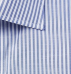 Emma Willis - Slim-Fit Striped Cotton-Poplin Shirt - Blue