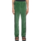 Needles Green Velour Narrow Track Lounge Pants