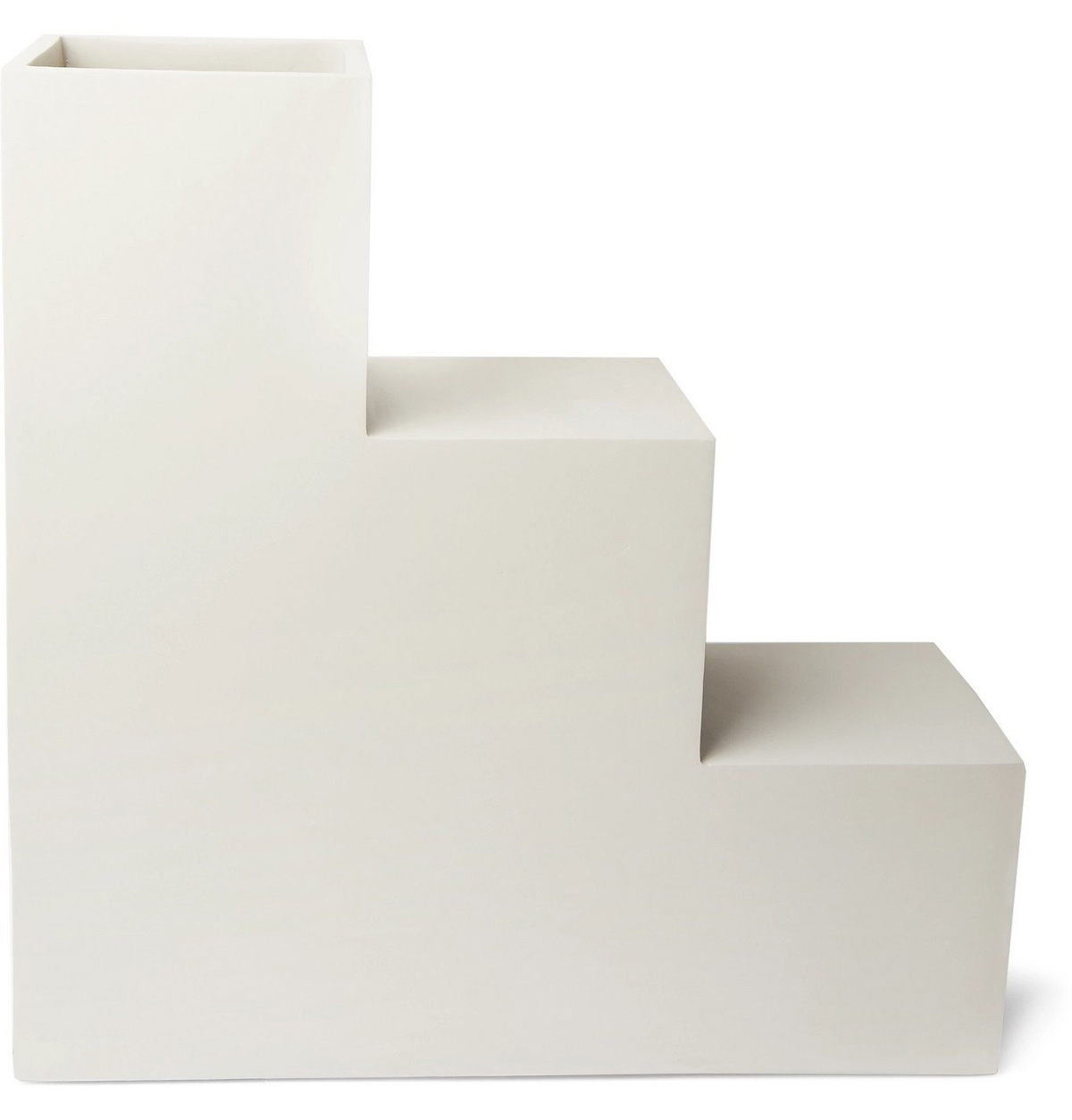 Pieces - Steps Fibreglass Planter - Gray