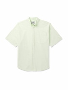 Carhartt WIP - Braxton Button-Down Collar Logo-Embroidered Cotton Oxford Shirt - Green