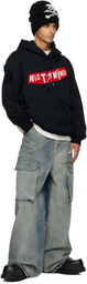 MASTERMIND WORLD Black Distressed Hoodie