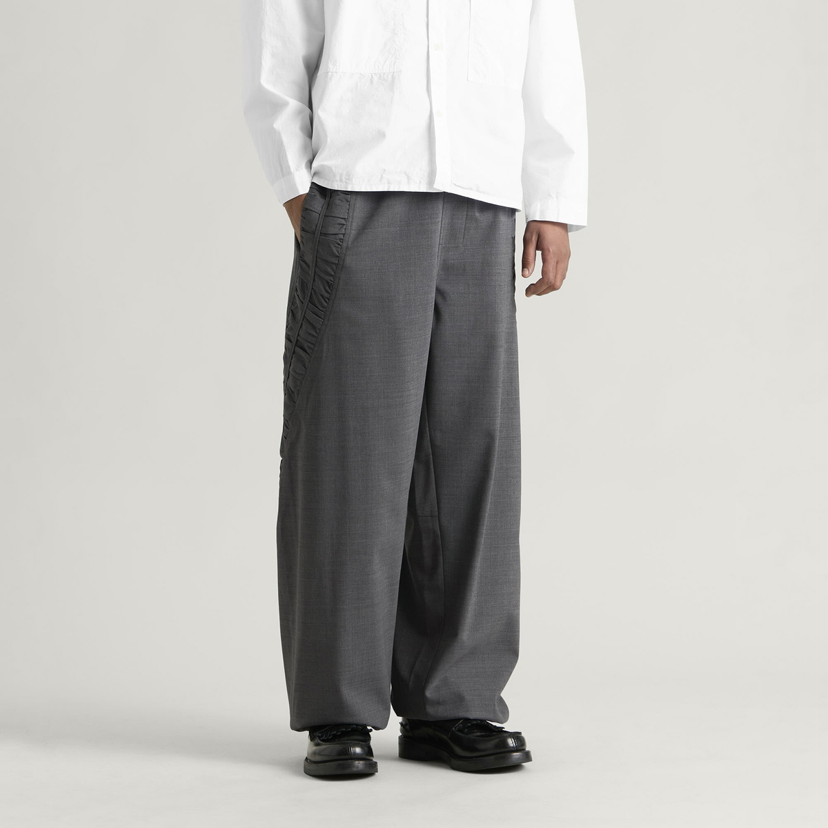 Sage Nation Men's Fossil Trouser in Light Grey