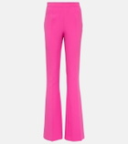Safiyaa Alexa high-rise flared crêpe pants