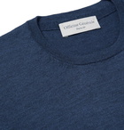 Officine Generale - Slim-Fit Wool and Silk-Blend Sweater - Navy