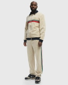 Sergio Tacchini SPENCER VELOUR TRACK TOP Beige Mens Track Jacket