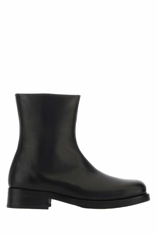 Photo: Our Legacy Black Leather Camion Ankle Boots