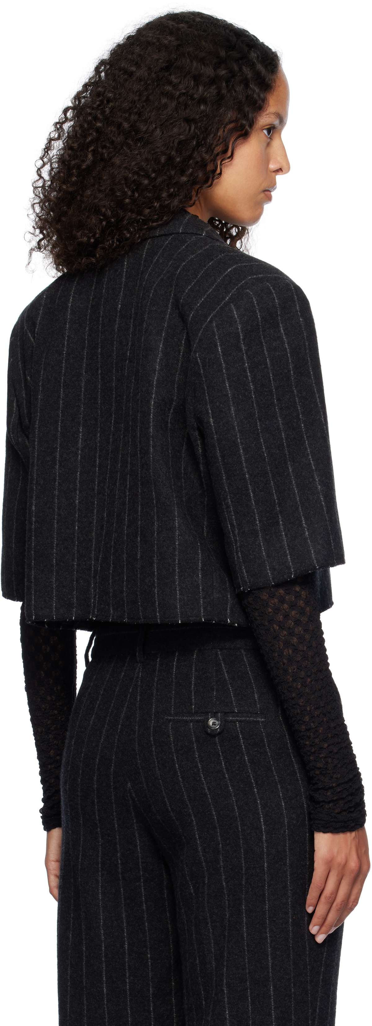 The Garment Black Richard Crop Blazer