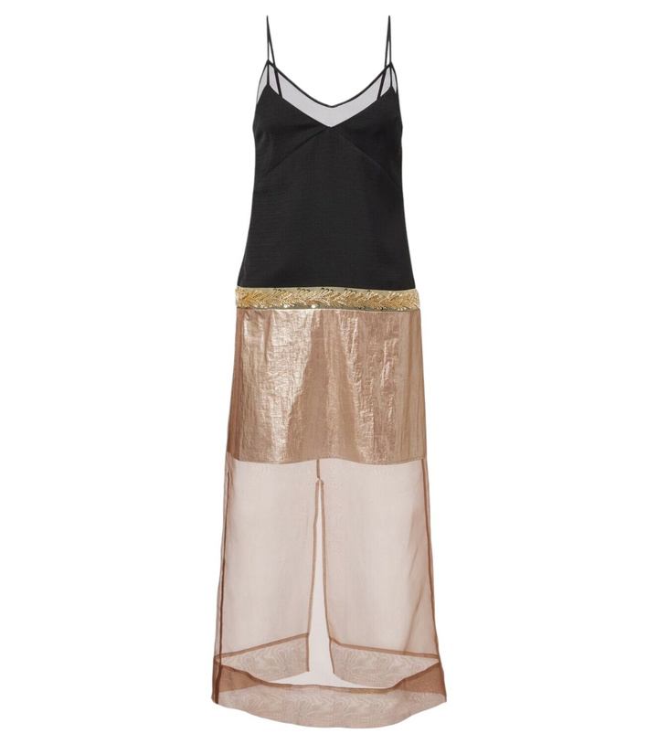Photo: Xu Zhi Embesllished paneled midi dress