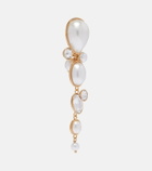 Oscar de la Renta Embellished clip-on earrings