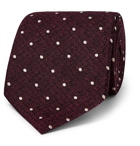 TOM FORD - 8cm Polka-Dot Metallic Silk-Jacquard Tie - Men - Red