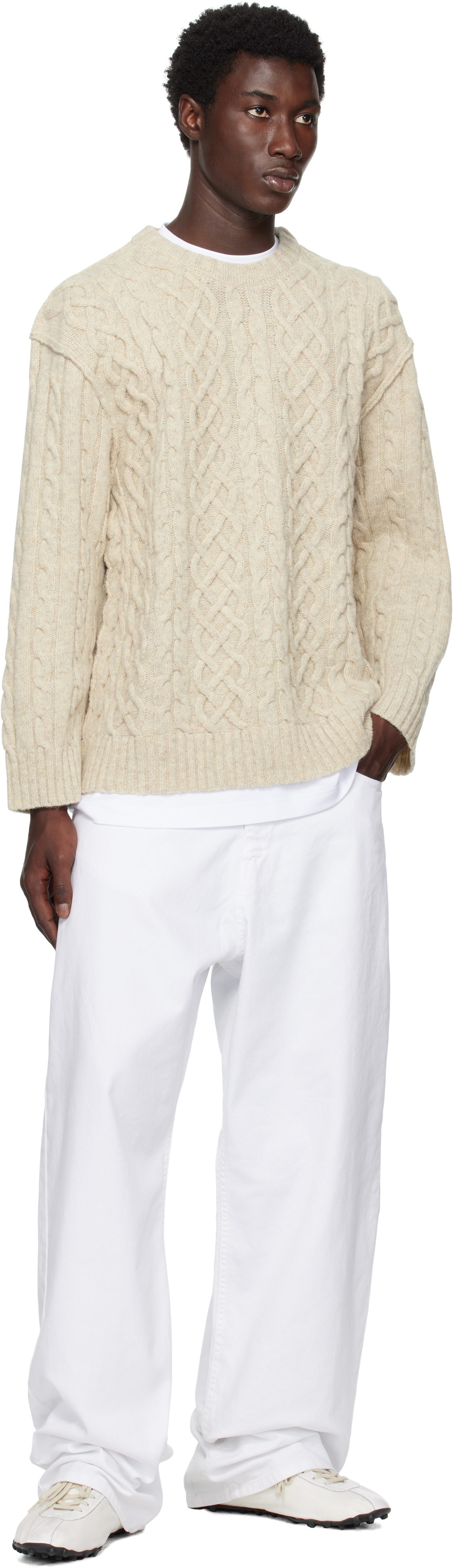 Moschino Beige City Escape Sweater
