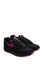 Nike Air Max 1 Prm Sneakers In Black Suede And Fabric