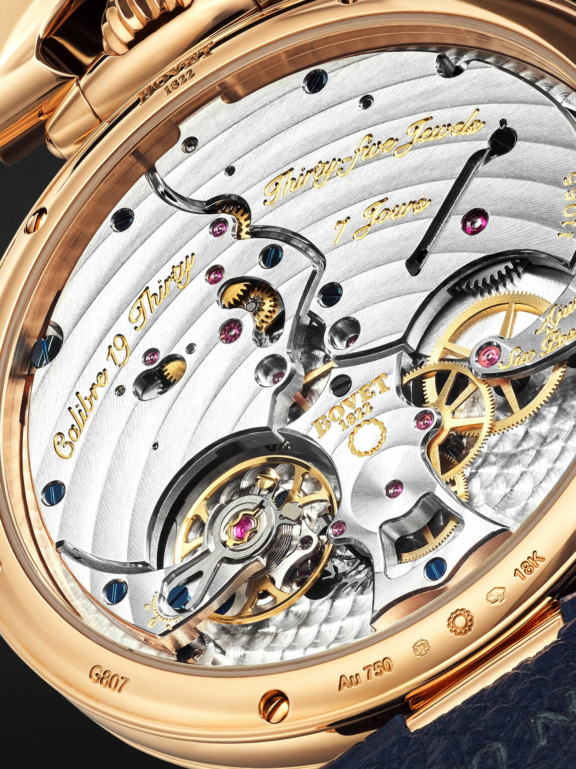 Bovet - 19Thirty Hand-Wound 42mm 18-Karat Red Gold, Meteorite and Alligator Watch, Ref. No. NTR0099