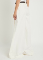 A.W.A.K.E Mode Split Cotton-poplin Trousers White