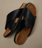 The Row Cross calf hair sandals