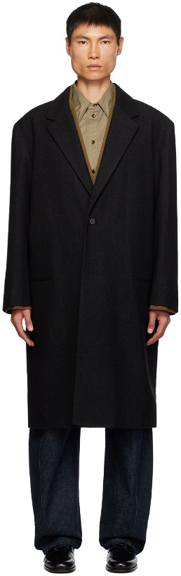 Photo: LEMAIRE Black Button Coat