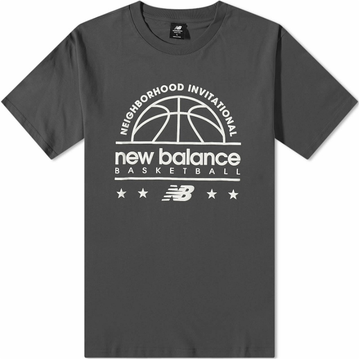 Photo: New Balance Men's Hoops Invitational T-Shirt in Blacktop