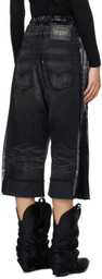 Junya Watanabe Black Layered Jeans