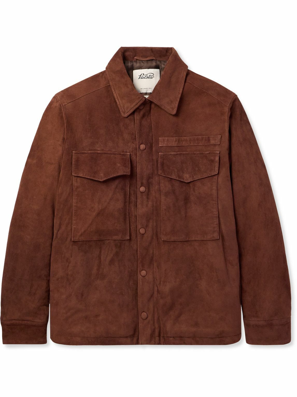 Valstar - Robert Padded Suede Jacket - Brown Valstarino