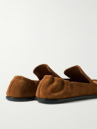 LOEWE - Flex Suede Loafers - Brown