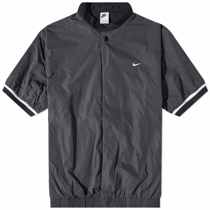 Photo: Nike Men's Authentics Basketball Warm Up Top in Black/White