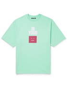 Acne Studios - Printed Stretch-Cotton Jersey T-Shirt - Green