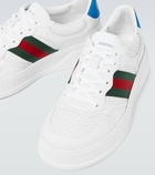 Gucci - Leather sneakers with Web