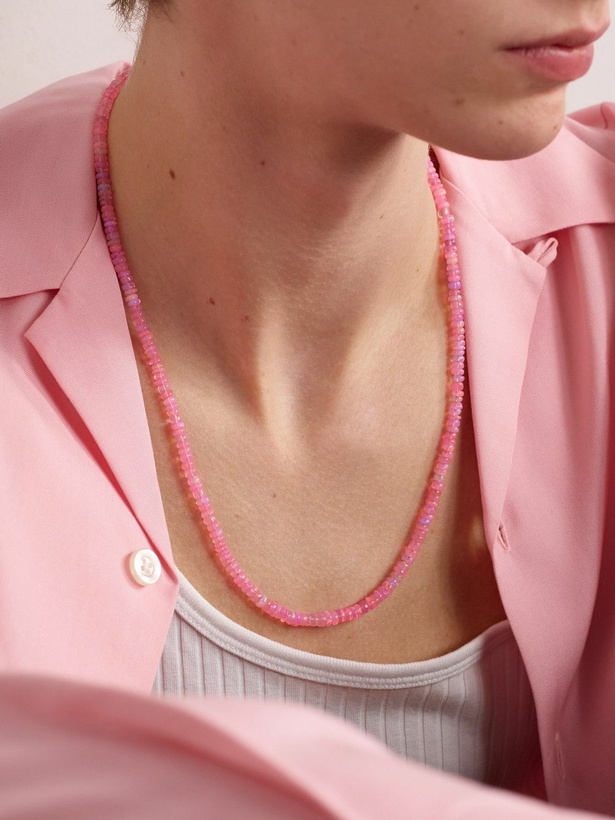 Photo: JIA JIA - Mini Gold Opal Beaded Necklace