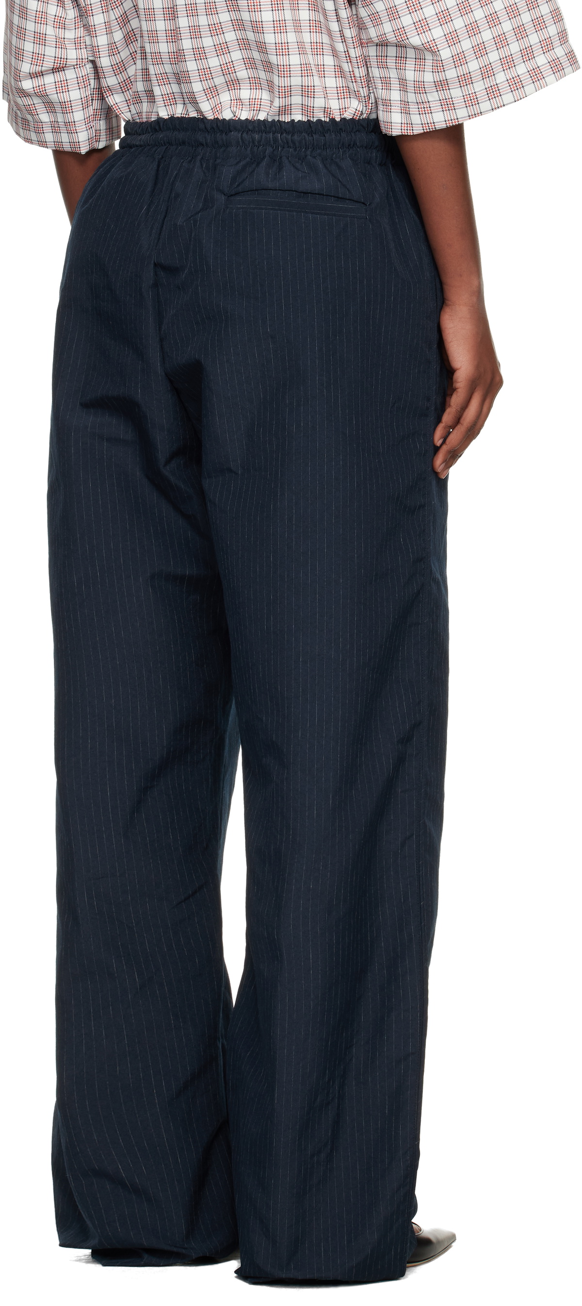 WILLY CHAVARRIA Navy Ruff Rider Track Pants