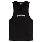 Dickies Women's V-Neck Logo Vest in Black