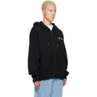 Off-White Black Mercy Scribble Skate Zip Hoodie
