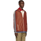 Gucci Red Allover Stripe Jacket