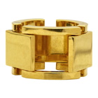 Balenciaga Gold Flat Ring