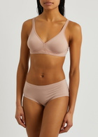 Wolford Skin Seamless Stretch-cotton Soft-cup bra Rose