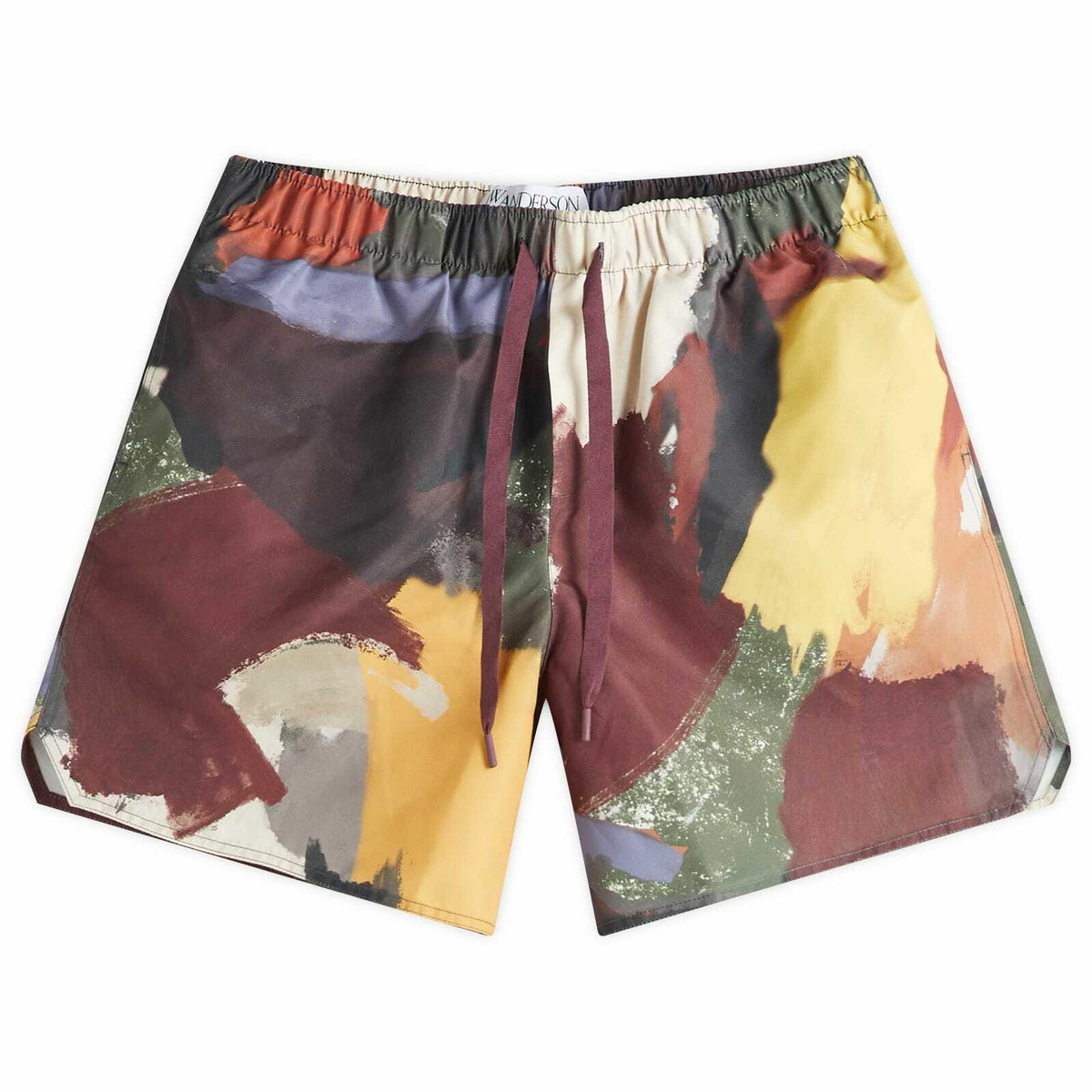 JW Anderson　水着/ショートパンツ JW Anderson Men's Printed Swim Shorts in Olive JW Anderson