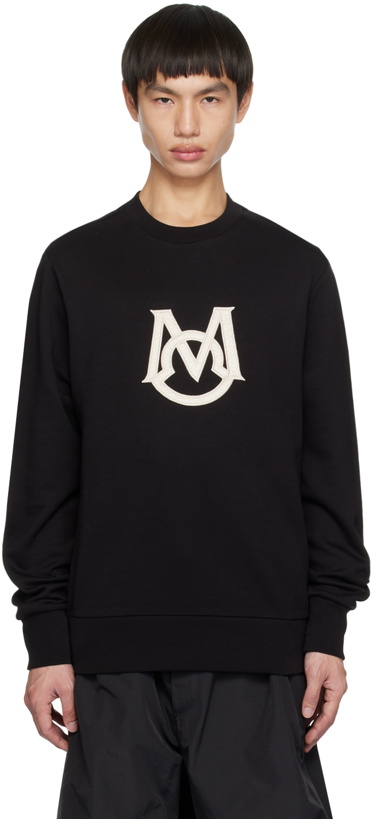 Photo: Moncler Black Embroidered Sweatshirt