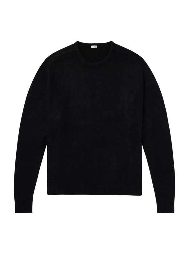 Photo: A.PRESSE - Brushed Cashmere Sweater - Black