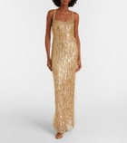 Jenny Packham Fleur sequined gown