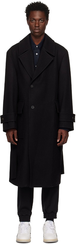 Photo: Solid Homme Black Brushed Coat
