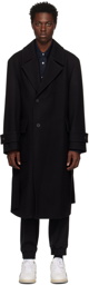 Solid Homme Black Brushed Coat