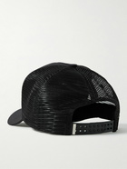 AMIRI - Leather-Trimmed Cotton-Canvas and Mesh Trucker Hat