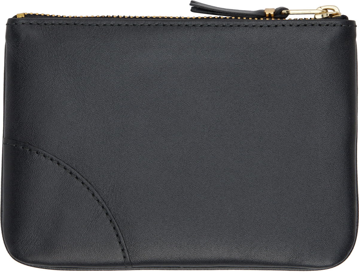 COMME des GARÇONS WALLETS Black Classic Leather Line Pouch