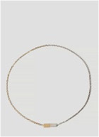 Bottega Veneta - Dual Tone Necklace in Silver