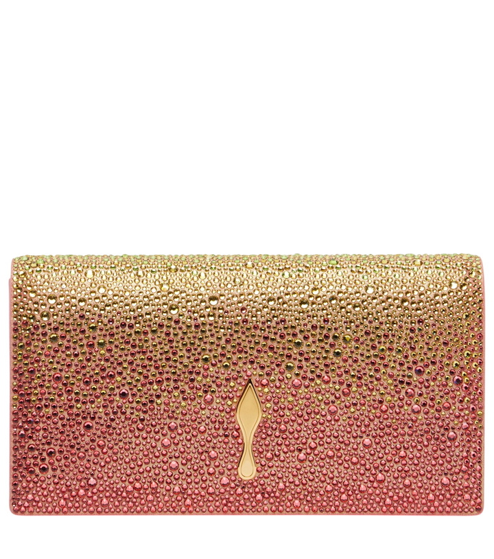 Photo: Christian Louboutin Bettina Small embellished leather clutch