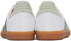 adidas Originals White & Green Samba OG Sneakers
