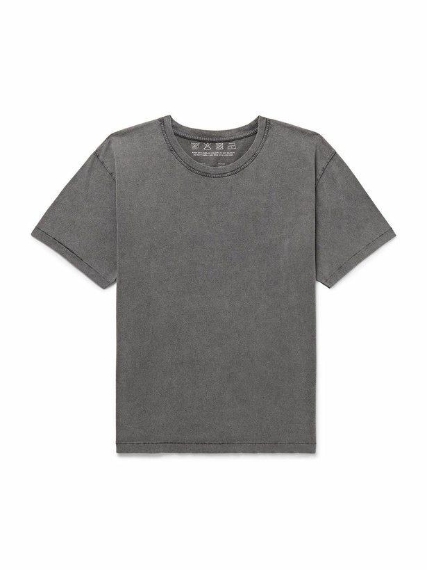 Photo: mfpen - New Garment-Dyed Brushed Organic Cotton-Jersey T-Shirt - Gray