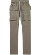Rick Owens - Creatch Slim-Fit Tapered Cotton-Jersey Cargo Sweatpants - Gray
