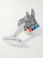 Paul Smith - Silver-Tone and Enamel Cufflinks