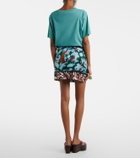 Dries Van Noten Gabrinas printed wrap miniskirt